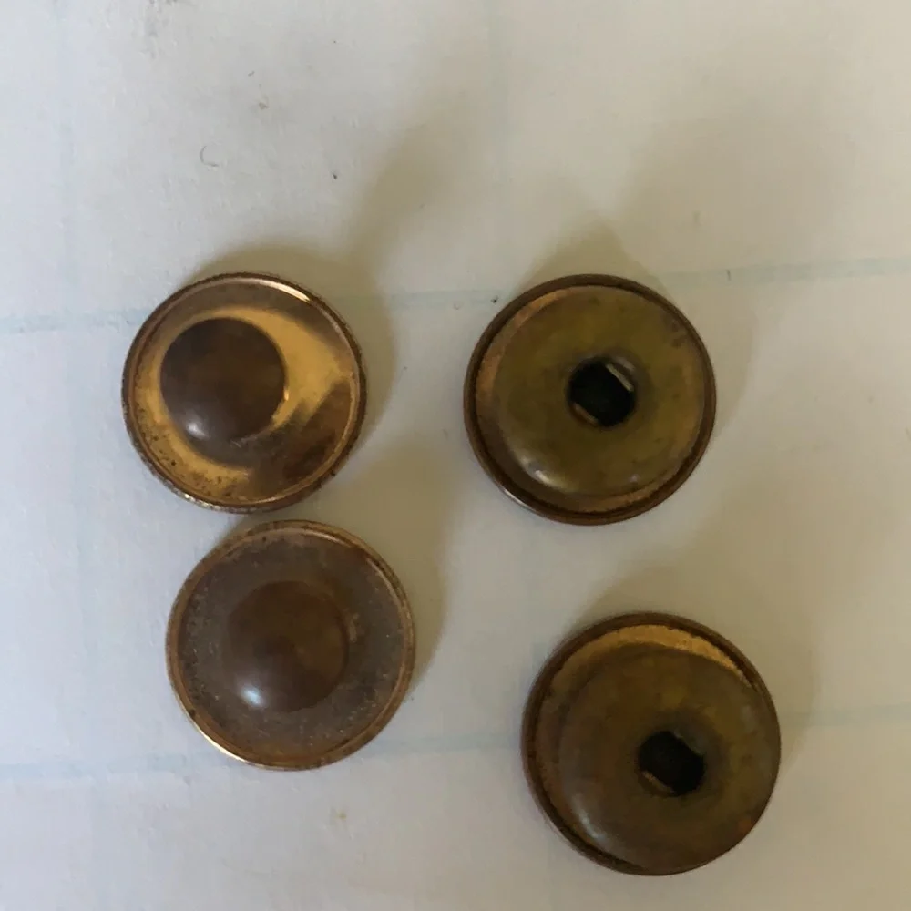 Lot of 8 Antique Collar Buttons Early 1900s Detachable Collar Studs 1908 Patent